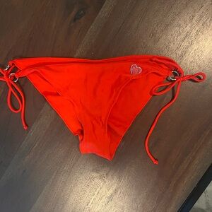 Red Body glove scrunch bikini bottoms